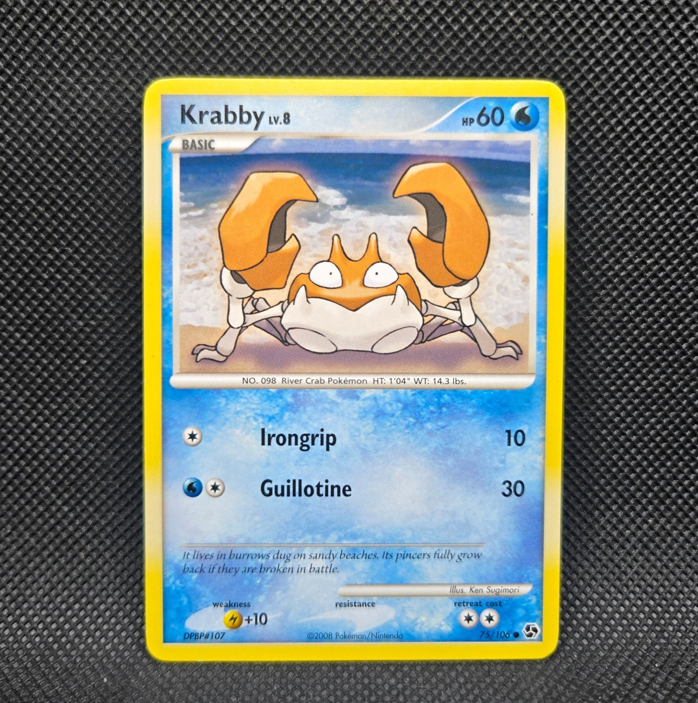 Pokemon Krabby (Great Encounters) 75/106 (NEAR MINT)