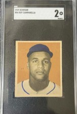 1949 Bowman - Roy Campanella #84 White Back (RC) SGC 2 Brooklyn Dodgers