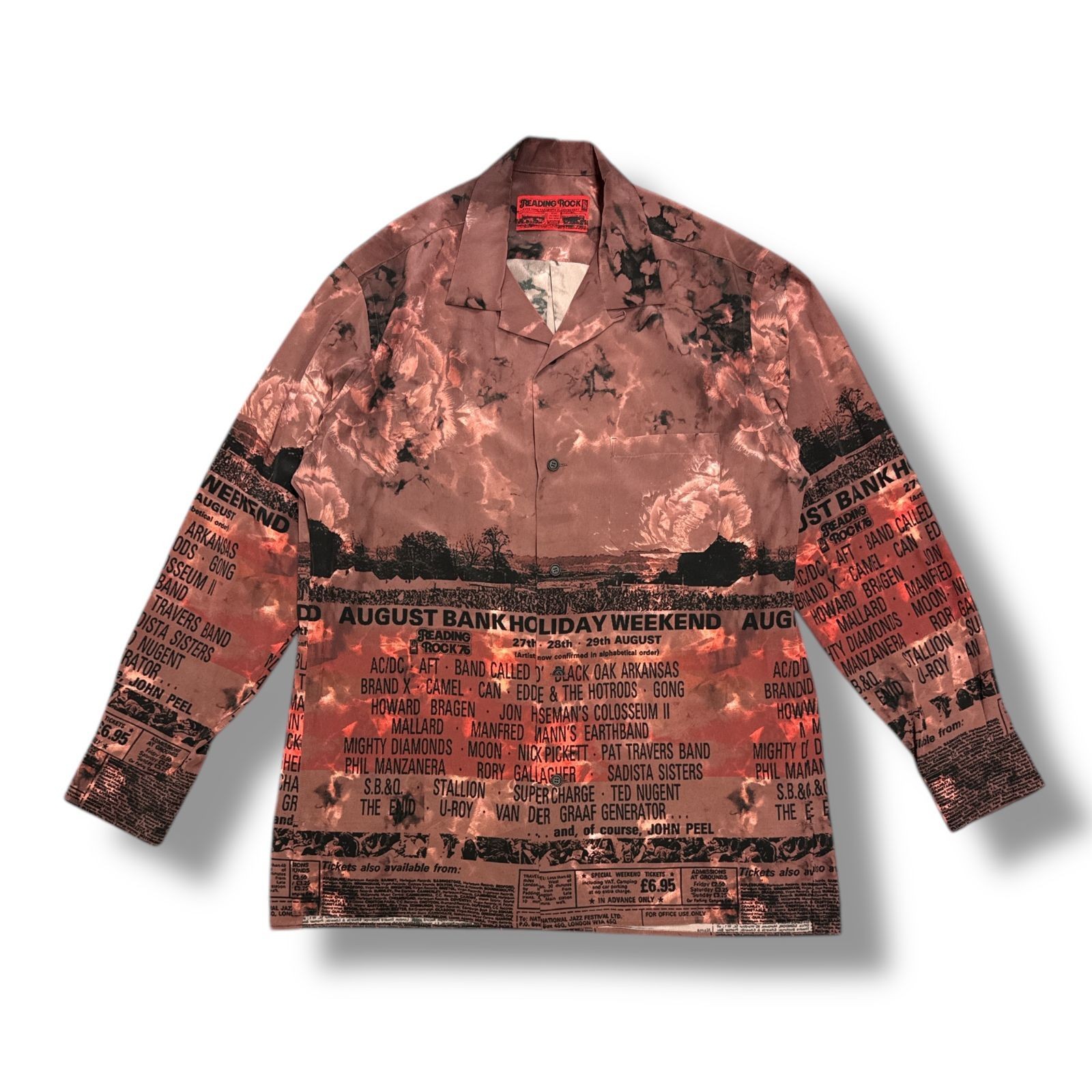 S'YTE Yohji Yamamoto 22SS Open-collar long-sleeved shirt UQ-B35-920 Red series 3