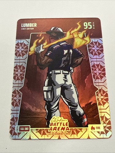 2026 Bo Jackson Battle Arena Lumber 1st Edition James Woods GGL-383 Fire SSP