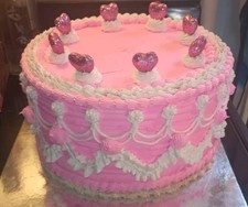 Handcrafted Valentine  s Day Heart Cake Display