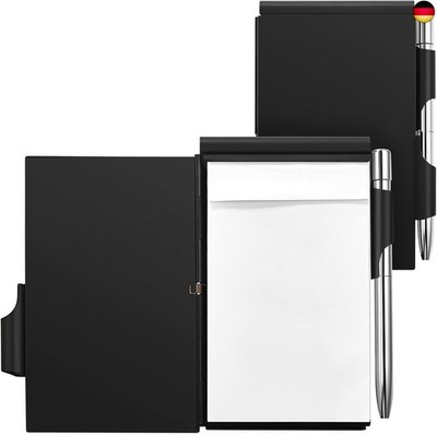 Tenare 2 Stücke Metall Tasche Notizbuch mit Stift und Nachfüllbarem Papier, A