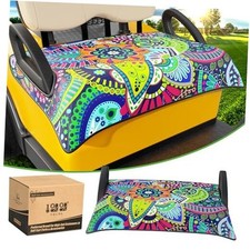 Golf Cart Seat Covers Compatible with EZGO TXT/RXV  Club Car Mandala Blanket
