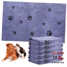 Kifmurase 5PCS Microfiber Dog Towels for Drying Dog, 39'' X 23.6'' Pet Towel,