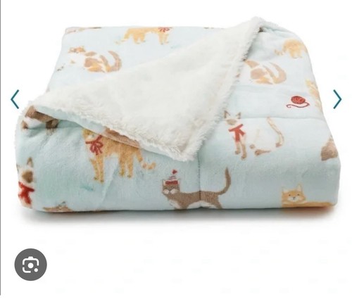 Cuddl Duds Microfleece Sheets Set In Holiday Cats Full Size - Picture 5 of 12