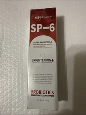 MS Drwikey SP-6 Probiotic Bright White Toothpaste 4.6 Oz 140g Exp 3/27
