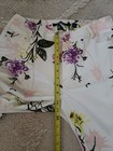 Insight Size 12 White With Pink Purple Floral Print Stretch Straight Leg Summer — photo 4