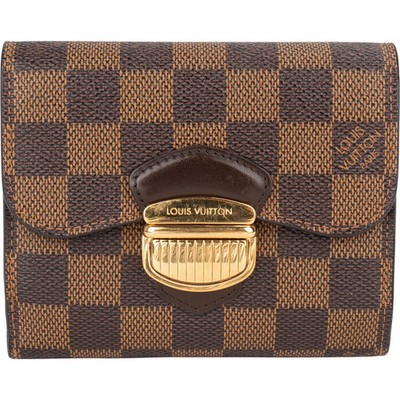 Louis Vuitton Monogram Damier Ebene Koala Compact Wallet Portemonnaie Geldbörse