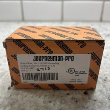 New Journeyman-Pro HJP-2713 30A Locking 3P 125/250V NEMA L14-30 Plug Blk/Yellow
