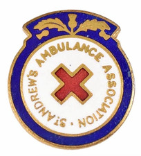 Vintage The St Andrews Ambulance Association Mitglieder Emaille Brosche Abzeichen