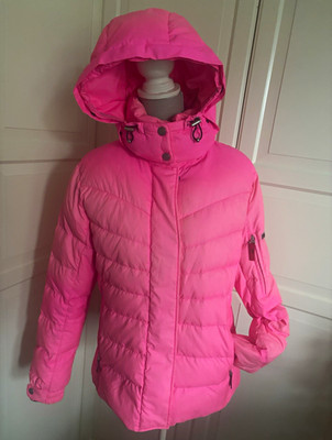 Bogner Fire + Ice Damen Skijacke Daunen mit Kapuze mit Rosa-Farbverlauf Gr. 42