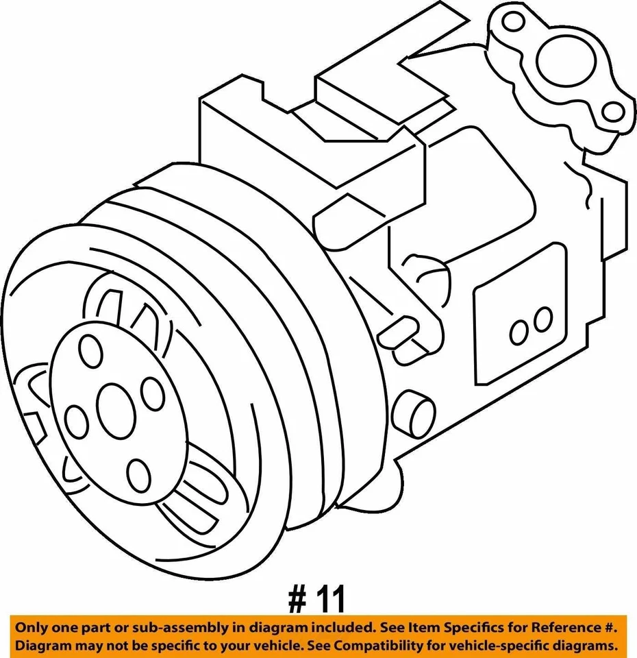 2007-2008 Subaru Forester Air Conditioning A/c Ac Compressor Oem BUJ4S - Image 3 of 3