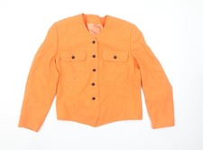 Normaler orangefarbener Damenblazer Waage UK-Gr&ouml;&szlig;e 12