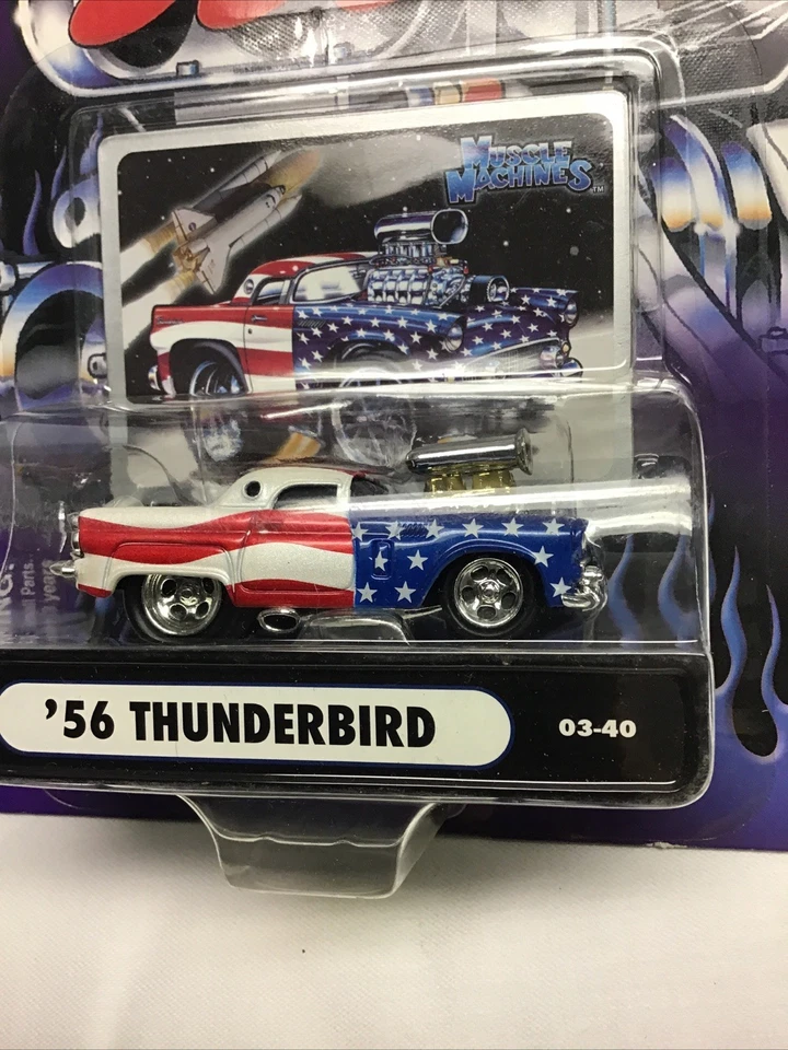 Muscle Machines Rojo Blanco Azul 1/64 Lote de 4 Foto 3 de 4