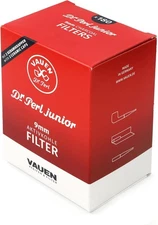 VAUEN Dr. Perl Junior 9mm Charcoal Pipe Filters, 180 Count Value Pack 