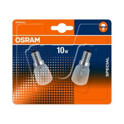 2er OSRAM E14 Backofen Lampen 10 W 230V klar