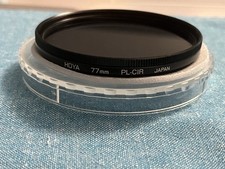Hoya 77mm circular polarizing PL-CIR camera lens filter made in Japan