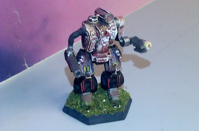 BATTLETECH THOR MECH [CLAN HELL'S HORSES] (RAL PARTHA, METAL, PAINTED)