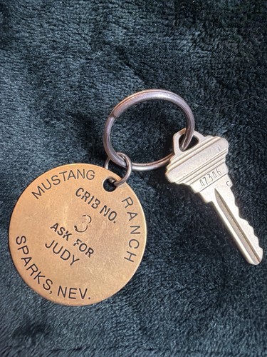 Mustang Ranch Crib No. 3 Keychain Sparks Nevada Collectible Souvenir