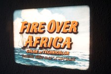 16mm Film "Fire Over Africa (Malaga)" &ndash; 81  Minuten auf 2 Reels &ndash; leicht Vinegar