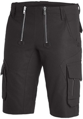 FHB SASCHA Zunft Shorts Canvas Bermuda  anthrazit und schwarz 11012