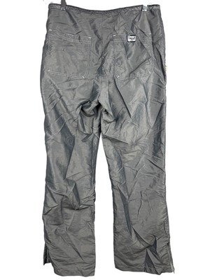 VTG 90s Y2K Buggirl Baggy Wide Rave Skater Pants Gray Size M