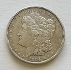 1904p Morgan Silver Dollar, 90% Silver