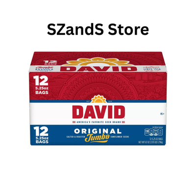 David Jumbo Sunflower Seeds (5.25 oz., 12 ct.) Great Price