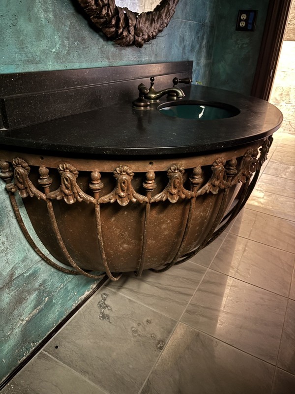 Antique Victorian basin turned into sink/vanity UNIQUE
