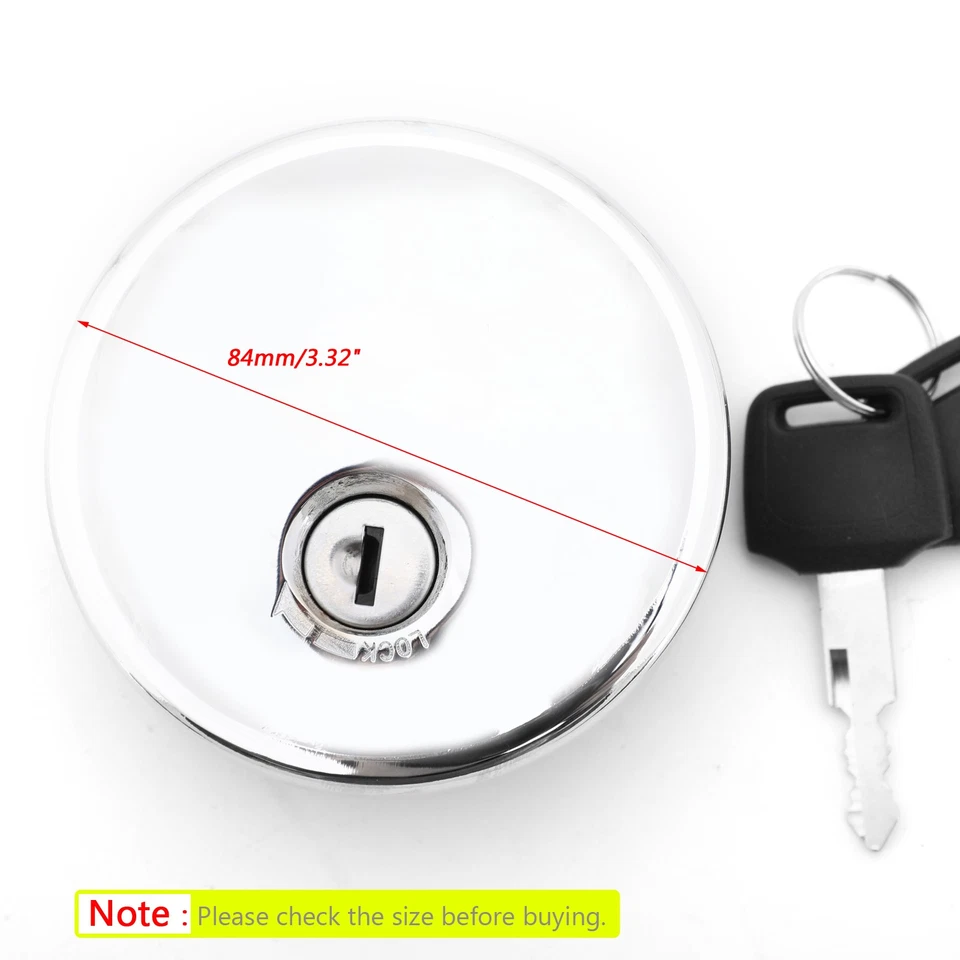 Fuel Gas Tank Cap Fit for Kawasaki VN 400 800 1500 Vulcan 500 EJ 400 650 800 Foto 2 de 4