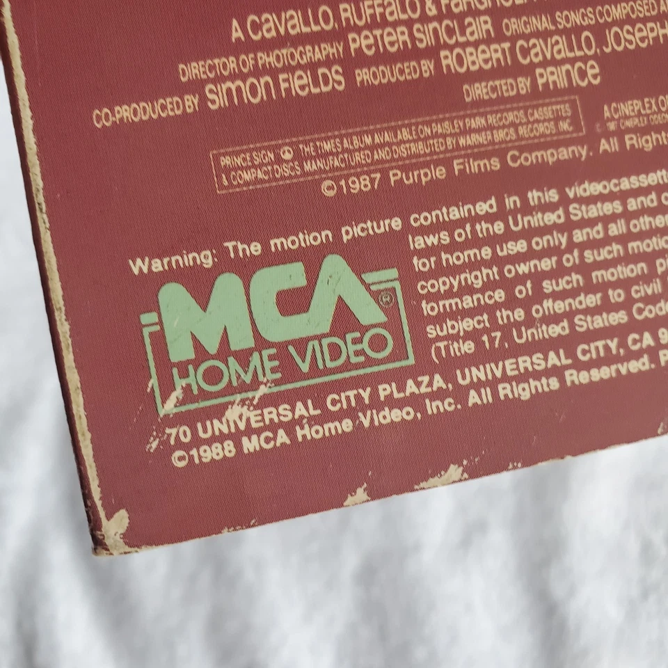 Sign O' the Times - Prince (VHS, 1988) - Great condition!  Great music! - Image 4 of 4