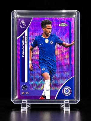 Estevao Willian 2025 Topps Chrome Purple Wave /75 RC Rookie Chelsea