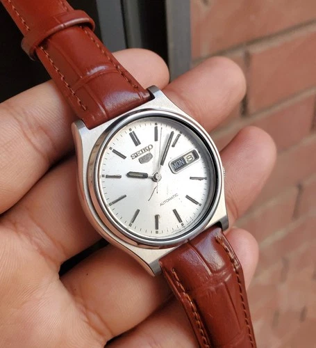 Seiko SKXN67 White Smooth Sunburst Dial Retro Vintage Automatic JDM Ultra Rare