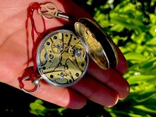 SELTENE TASCHENUHR SILBER TASCHE TOTE SEKUNDE SMI CHRONOMETER Unabhängig