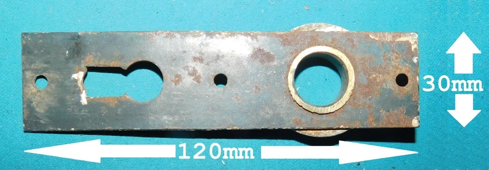ANCIENNE POIGNÉE DE PORTE GOLLOT NAPOLÉON III FIN XIXe DÉBUT XXe . BRONZE & BOIS - Photo 4/4