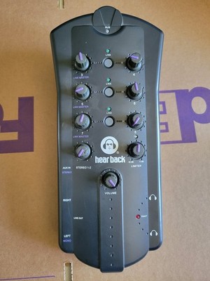 Hear Technologies Hear Back Audio Mixer Personal Monitor Mixer for Pro Audio