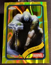 RONAN #157  YELLOW LAVA REFRACTOR  MARVEL TOPPS CHROME 2025