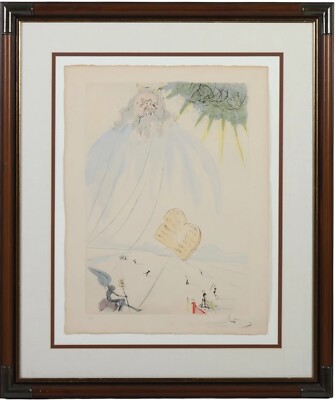 Salvador Dali 1904-1989 MOSES Penciled EA ,Etching, Hand