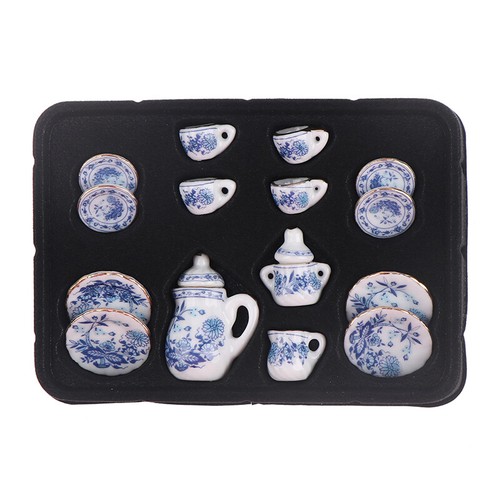 15x 1:12 Dollhouse Miniature Vaisselle Porcelaine Tasse À Thé En Cérami -mx - Photo 12/12