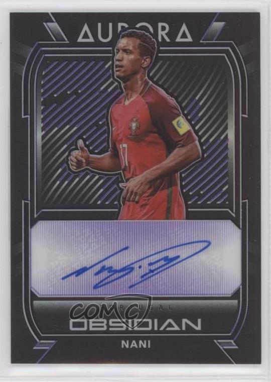 2020-21 Panini Obsidian Aurora Auto Electric Etch Purple /75 Nani #AU-N Auto