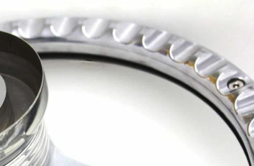 14" Mahogany & Polished Flamed Steering Wheel Chevrolet Truck 1948 - 2002 - Image 3 of 3