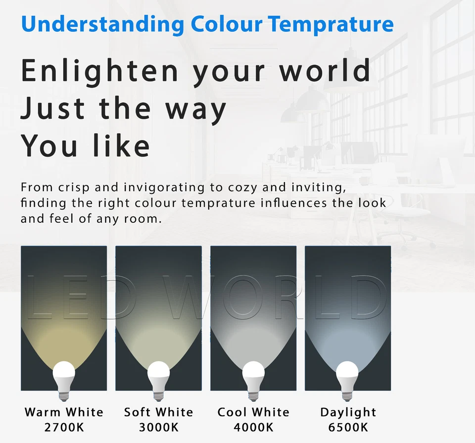 GLS Bulbs B22 Light E27 LED Warm/Cool/Day White Screw Globe In Bayonet Standard - Image 4 of 4