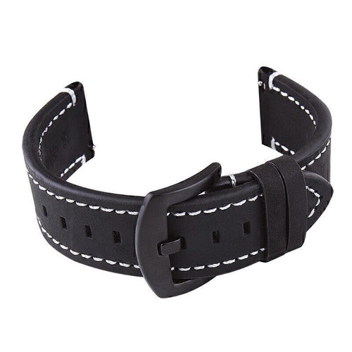 18-24mm Retro Leather Watch Strap Quick Release Wristband Replacement Watch Band - Picture 12 of 15