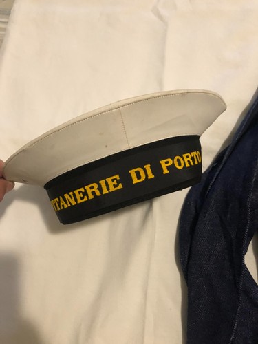 LOTTO MARINA GIACCA CAPPELLO, CORDONE CON FAZZOLETTO NERO CAPITANERIE DI PORTO - Foto 9 di 11