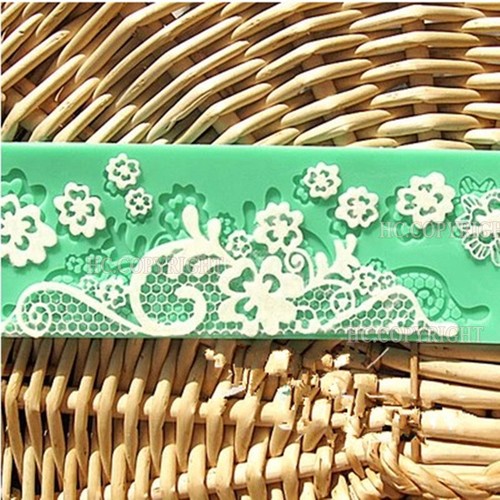 Molde de silicona para pasteles fondant borde en relieve decoración Sugarcraft hágalo usted mismo moldes herramientas - Imagen 47 de 90