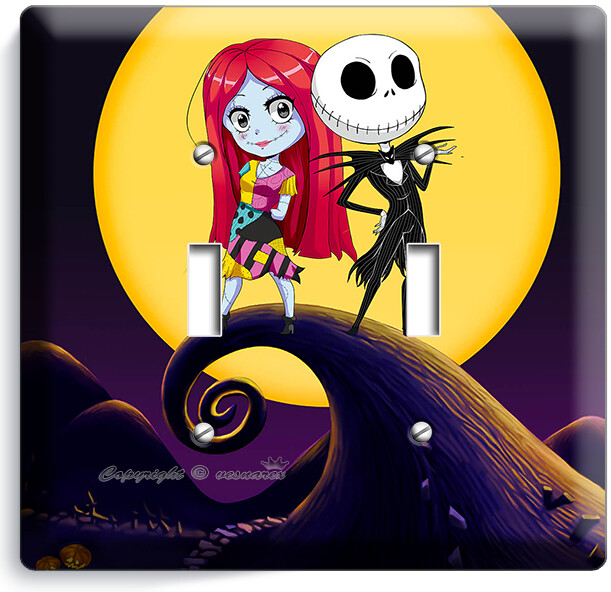 CUTE NIGHTMARE BEFORE CHRISTMAS JACK AND SALLY 2 TOGGLE