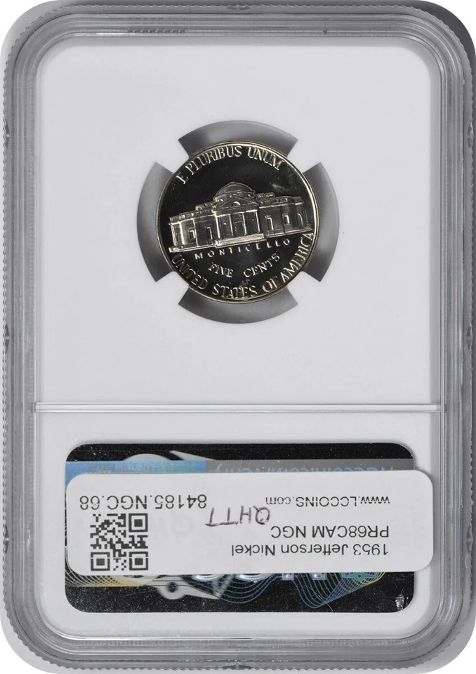 1953 Jefferson Nickel PR68CAM NGC - Image 2 of 2
