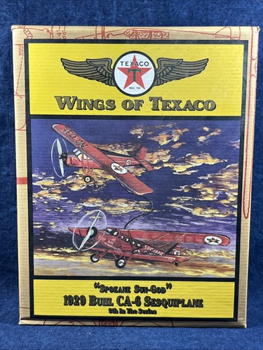 Wings of Texaco "Spokane Sun-God" 1929 Buhl CA-6 Sesquiplane ~ 9th in Series NIB - 第 1/5 張圖片
