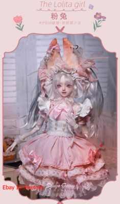 BJD Pink Rabit The Lolita Dress Girl Doll 1/4 Resin Ball Jointed