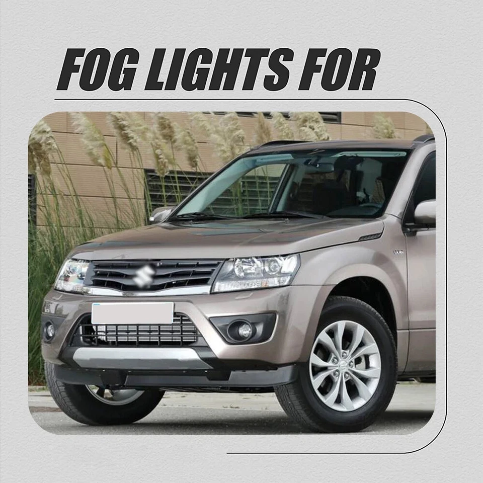 Juego de luces antiniebla parachoques delantero interruptor + cableado para Suzuki Grand Vitara 2013-2017 Foto 3 de 4